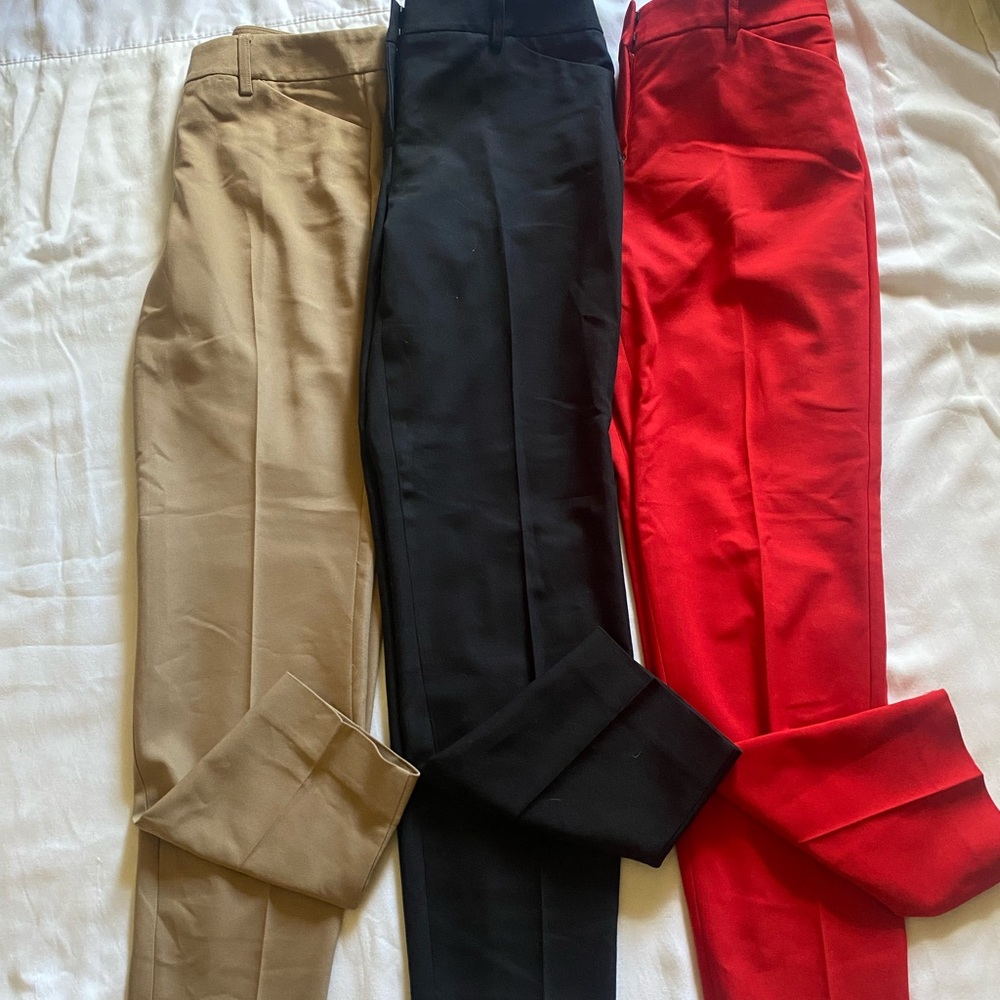 EXPRESS EDITOR SLACKS (Black,tan,red)